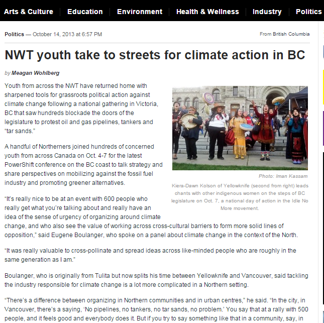 NWT youth streets BC
