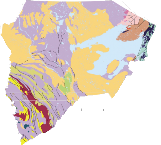 bedrock geological map