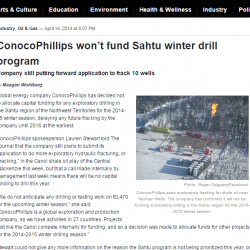 ConocoPhillips won’t fund Sahtu winter drill program