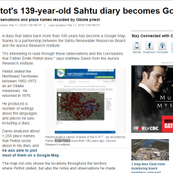 Émile Petitot's 139-year-old Sahtu diary becomes Google Map